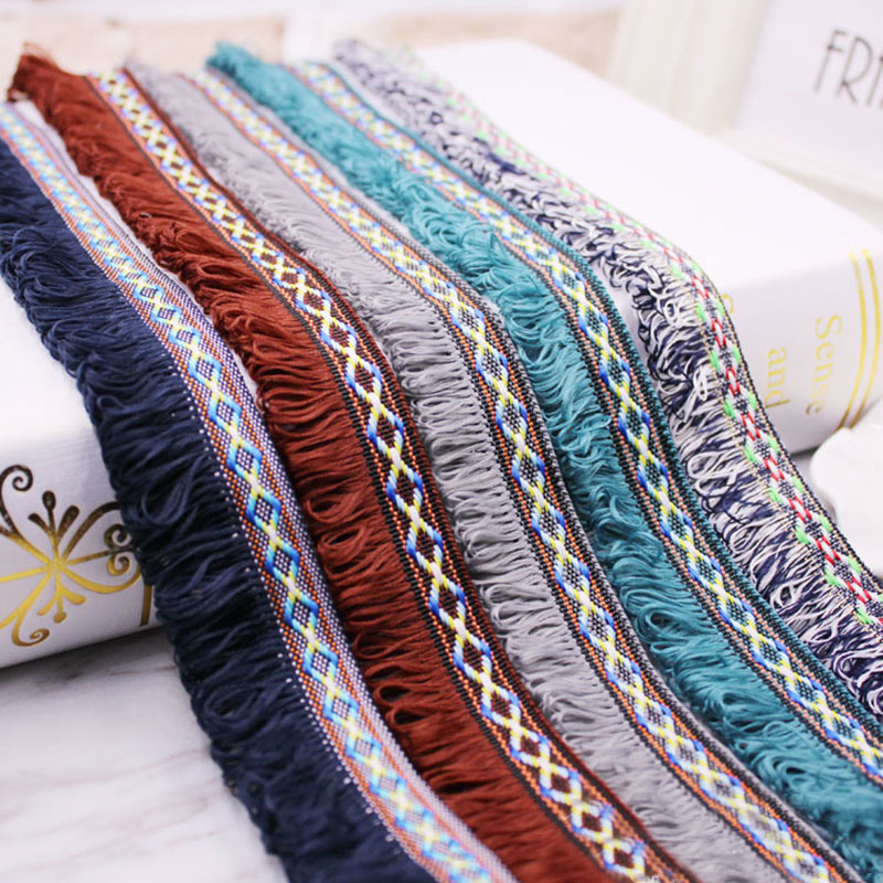 Home Ec Textiles - 2 หลา/Lot พู่ Fringe Trim ผ้าพู่