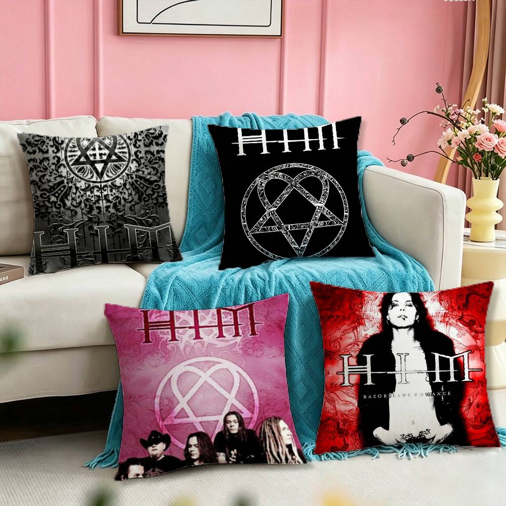 Home Textiles Photos - ร็อค เอช-ฮิม แบนด์ อะนิเมะ โฟโต้ สแควร์ปลอกหมอนพิมพ์ลายสองด้าน