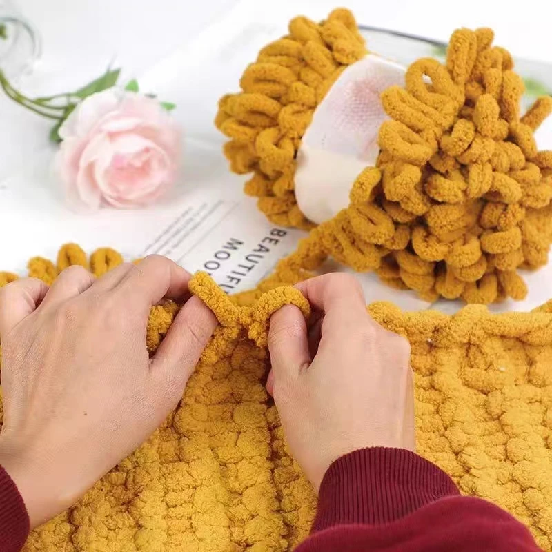 100g/Ball Finger LOOP เส้นด้าย - Throw Blanket Chunky Knit บทวิจารณ์และราคา