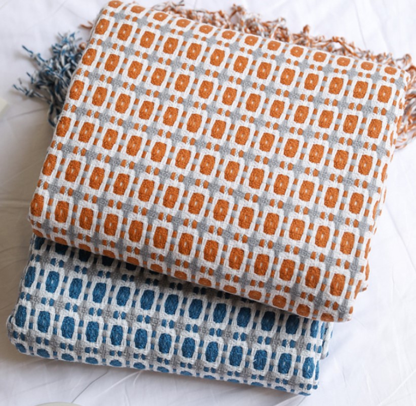 มัสตาร์ดสีเหลือง Nordic ถักโยน - Throw Blanket Chunky Knit บทวิจารณ์และราคา
