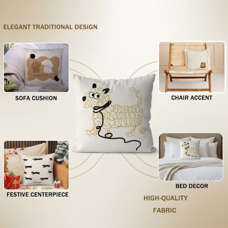 ปลอกหมอนอิงลายดอกไม้สไตล์จีนโบ - Pillow Cover 20X20 บทวิจารณ์และราคา