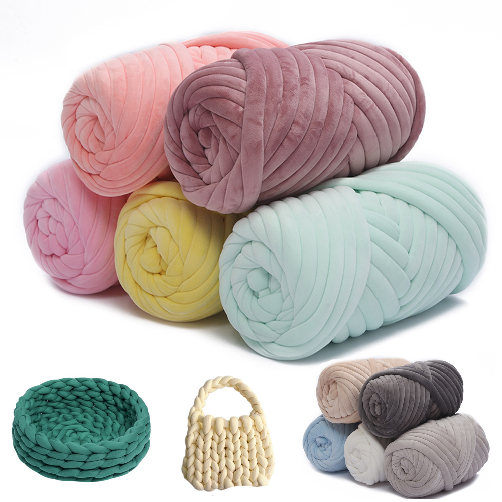 500G Super Velvet Chunky เส้นด - Throw Blanket Chunky Knit บทวิจารณ์และราคา