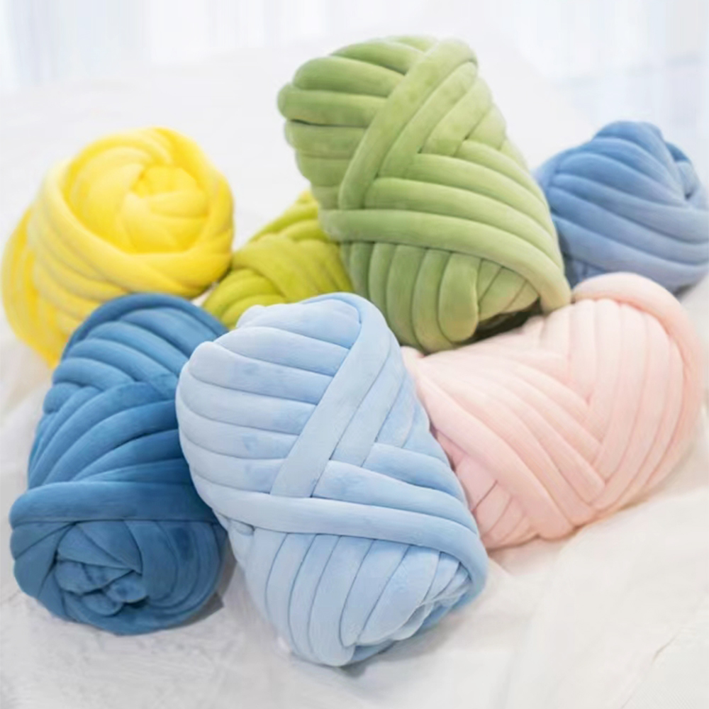 500G Super Velvet Chunky เส้นด - Throw Blanket Chunky Knit บทวิจารณ์และราคา