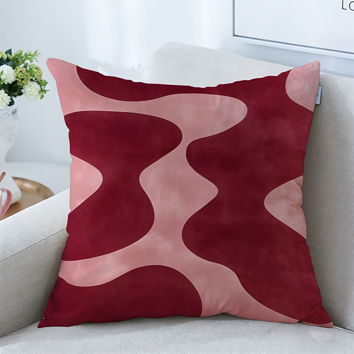 ปลอกหมอนอิงลายศิลปะนามธรรมสีชม - Pillow Cover 20X20 บทวิจารณ์และราคา