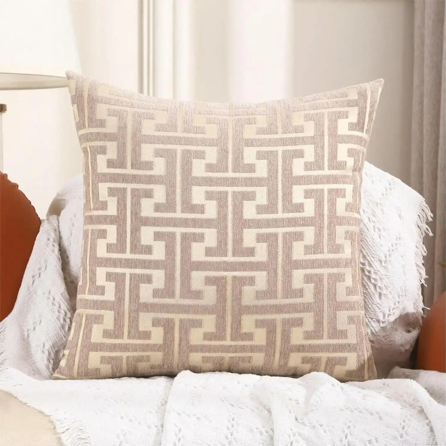 1 PC เย็บปักถักร้อยรายละเอียดเ - Pillow Cover 20X20 บทวิจารณ์และราคา