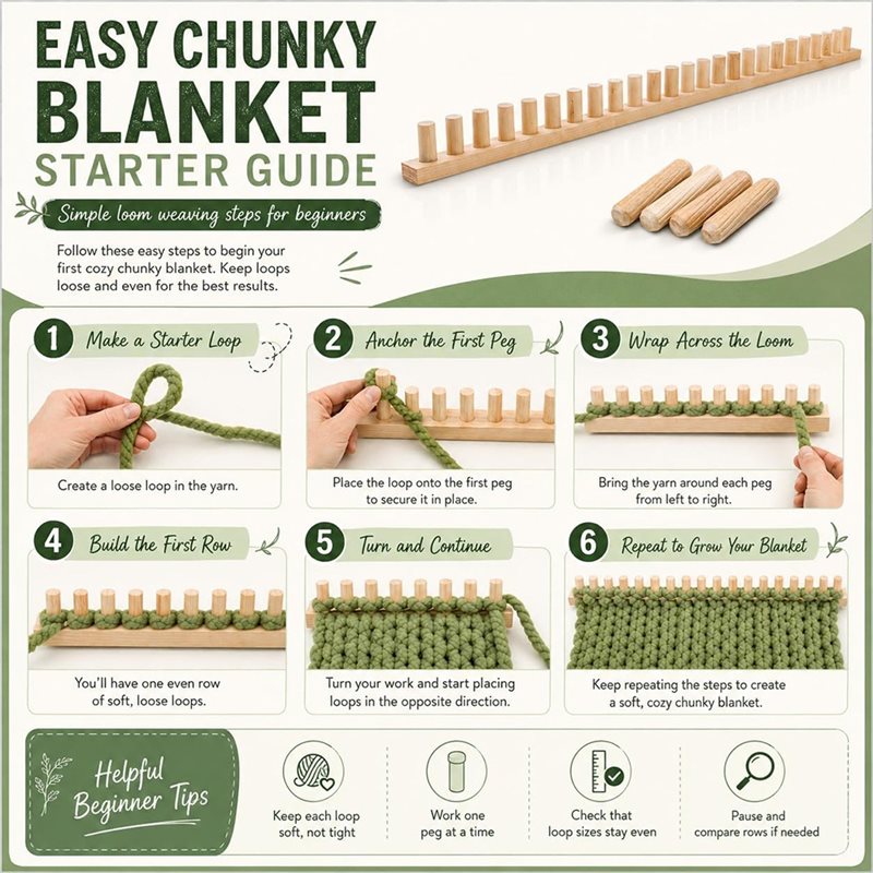 ชุดเครื่องมือถักผ้าห่ม ABVG-Ch - Throw Blanket Chunky Knit บทวิจารณ์และราคา