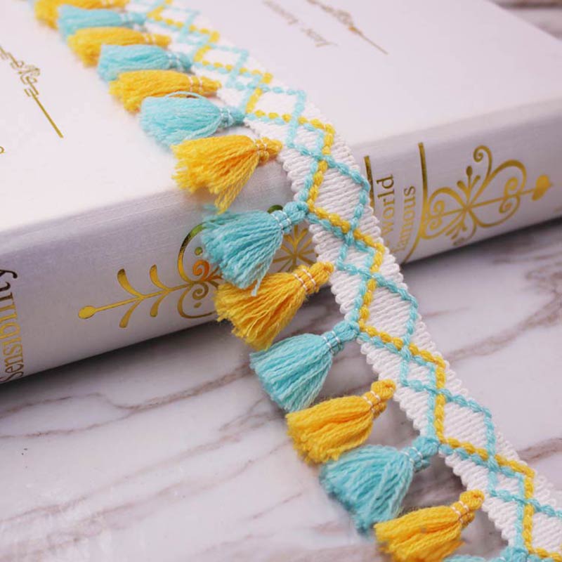 1 หลา/Lotพู่Fringe Trimผ้าTass - Home Ec Textiles บทวิจารณ์และราคา