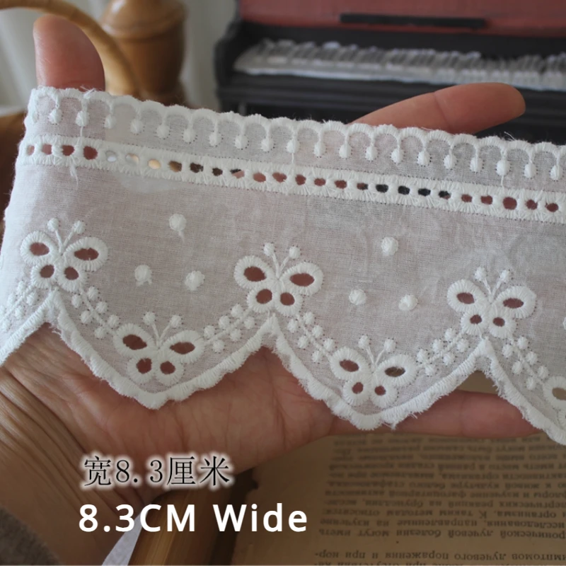 ผ้าฝ้ายสีขาวริบบิ้นลูกไม้, DIY - Home Textiles Photos บทวิจารณ์และราคา