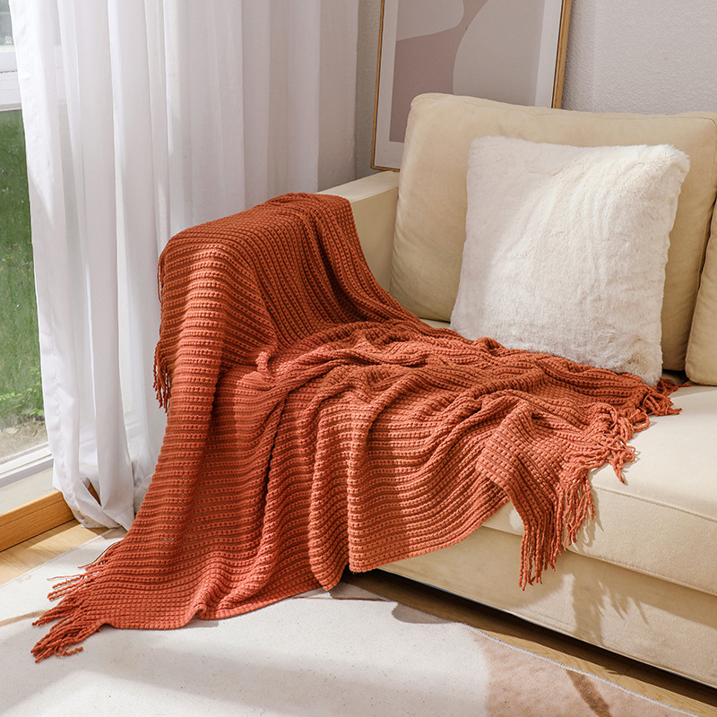 สิ่งทอเมืองNordicโยนผ้าห่มถักโ - Throw Blanket Chunky Knit บทวิจารณ์และราคา