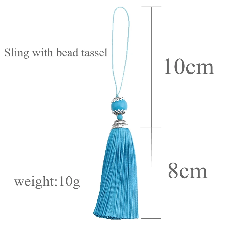 2/5Pcs 8CM พู่กับลูกปัดอะคริลิ - Home Ec Textiles บทวิจารณ์และราคา