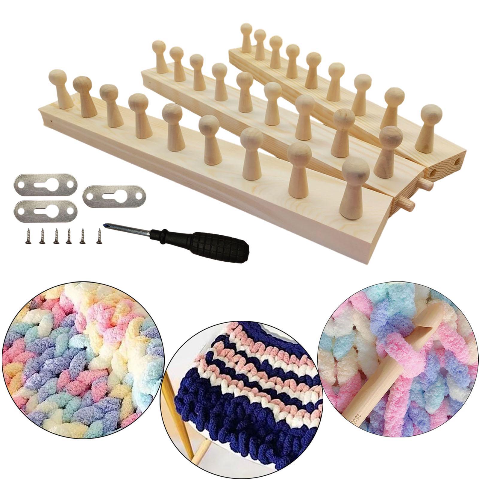 ชุดเครื่องทอผ้าถักแบบปรับได้ ส - Throw Blanket Chunky Knit บทวิจารณ์และราคา