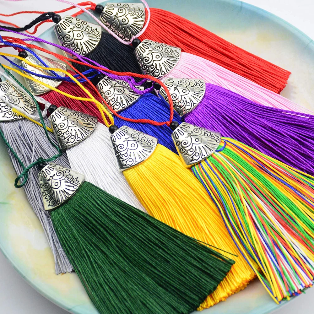5/10Pcs Silky Handmade Tassels - Home Ec Textiles บทวิจารณ์และราคา